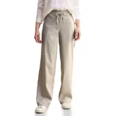 Cecil Dames Broek met wijde pijpen in Beige, Gr: L