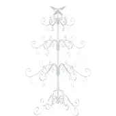 vidaXL Metalen kerstboom KUOPIO 90 cm Staal Wit