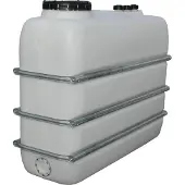 Graf ruimtebesparende tank 2000 L naturel van voedselveilig PE