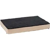 Dripio Traagschuim hondenmatras, 50x80 cm, beige/antraciet
