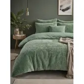 Royal Textile Teddy dekbedovertrek onderkant microvezel Fur - groen - 2-persoons (200x220 + 2st 60x70cm)
