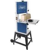 Scheppach Schijfzaag HBS400, 750W, met uitschuifbare aluminium gietijzeren tafel en stofzuigaansluiting