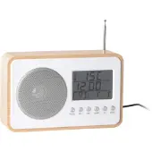 Karlsson FM Radio Wekker | 19.2x12.5x6.6cm | Light hout
