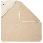 Little Dutch Badcape Geborduurd Baby Bunny Beige