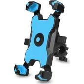 Mobigear Telefoonhouder Fiets,Telefoonhouder Motor Stuur | Klem Blauw