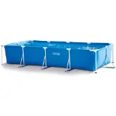Intex 28274NP, 7127 liter, Framezwembad, Geschikt voor kinderen en volwassenen, Inclusief ladder, Blauw, 42,3 kg