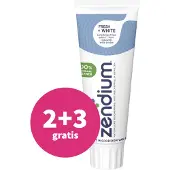 Zendium 2+3 gratis: Tandpasta Fresh+White 75 ml