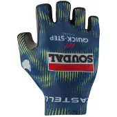 Castelli Competizione 2 handschoenen Blauw Elektrisch-Lime Soudal Quick-Step, Maat XXL