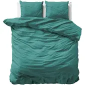 Royal Textile Dekbedovertrek Satin Dark Green Katoensatijn-200 x 200 / 220 cm | 2-Persoons