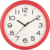 Trevi OM3301, Wandklok, Rond, Rood, Wit, AA-batterijen, 25 cm