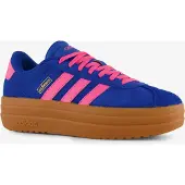 Adidas VL Court Bold suède dames sneakers blauw maat 40
