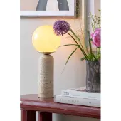 Leitmotiv Lazio Sphere Large LED Tafellamp | 1x E14 25W | Cream