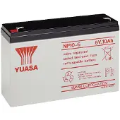 Yuasa NP10-6 VRLA AGM Loodaccu (6 V 10 Ah, F1 terminal)