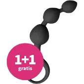 EasyToys 1+1 gratis: Siliconen Anale Kralen Dildo Zwart