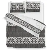 Zohome Zo Home Dekbedovertrek Flanel Anika - grey 260x200/220cm