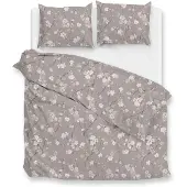 Heckett & Lane Zo Home Dekbedovertrek Flanel Aria - grey 260x200/220cm