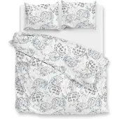 Heckett & Lane Zo Home Dekbedovertrek Flanel Eira - white 200x200/220cm