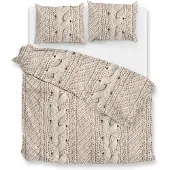 Heckett & Lane Zo Home Dekbedovertrek Flanel Mira - natural 200x200/220cm