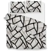 Heckett & Lane Zo Home Dekbedovertrek Flanel Serena - grey 260x200/220cm