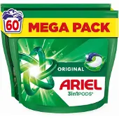 Ariel Wasmiddel 3in1 Pods Original 60 stuks