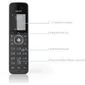 Snom 4363 M15 SC DECT-telefoon met nummerherkenning, zwart
