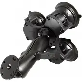 Ram Mounts RAM Drievoudige afzuiging, Smartphonehouder, Zwart