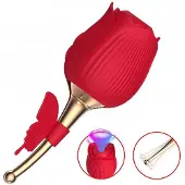 Boss Series ROSE Flirting Partner USB 10 standen - Lichtdruk Vibrator - Clitorisstimulator