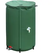Merkloos Regenton opvouwbaar - 250 liter - Kunststof - Groen