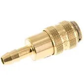 Tameson Messing DN 5 Luchtkoppeling Snelkoppeling 6 mm Slangpilaar Double Shut-Off