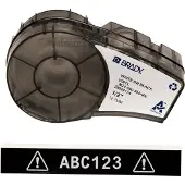 Brady Etiket M21-500-595-BK Wit op zwart