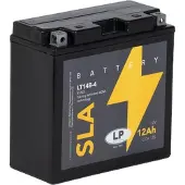 Landport AGM-accu, 12V, 12Ah, geschikt als startaccu voor motorfietsen, model MS LT14B-4
