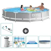Intex Prism Frame Zwembad, rond - 366x76 cm - 6-delig, model S21197