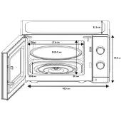 Oceanic Microwave - - OCEAMO20W12 - 20L - white - Single function
