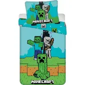Jerry Fabrics Minecraft Dekbedovertrek MOBS - 140 x 200 cm - Katoen