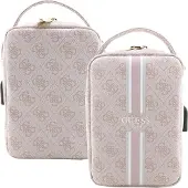 GUESS Organizer tas 4G met gestreepte print, model Guhbp4Rpsp - Roze