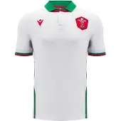 MACRON Welsh Rugby Union-uittenue voor kinderen 2024 (Wit/Groen)
