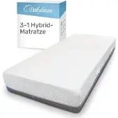 Merkloos Hybride matras 80x200x26 cm met veerkern, koudschuim-laag en traagschuim