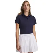 Under Armour Golf Armourdry T-shirt met korte mouwen voor dames, blauw, maat XL. Dames, blauw, maat XL
