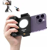Ulanzi Merkloos Smartphone Houder met LED Ringlamp & Bluetooth Afstandsbediening
