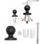 DKM Merkloos Framehouder Bevestiging voor 1-inch Buizen