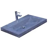 Sanilux Wasblad trend stone 60x47x5 cm natuursteen