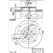 Brembo 09.8545.10 Remschijf