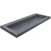 Wiesbaden Wastafel Hardsteen 100x46x5 cm (2 kraangaten)