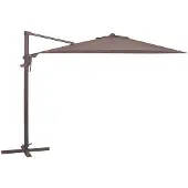 Madison Zweefparasol Monaco flex Zijwaarts Kantelbaar 330 cm Polyester taupe zonwering