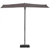 Madison Balkon parasol Sun Wave 300x150 cm taupe PAC3P015 online kopen