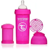Twistshake Anti-colic babyfles - Pink Crazy Monkey 260ml