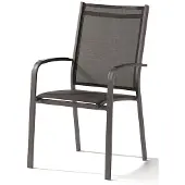Sieger Meran stapelstoel aluminium/textilene