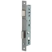 Nemef 9670 B Paniekdeurslot | DM45mm | PC92mm | gedeelde krukgat 8mm | voorplaat RVS 24x245mm rechthoekig | zamac vernikkelde dag- en nachtschoot | DR 4/1. - 9967507202