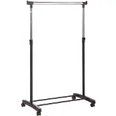 Overig Kledingrek Met 4 Wielen Zwart 90x79,5x43cm