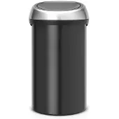 Brabantia Touch Bin 60 Liter Matt Black Fingerprint Proof